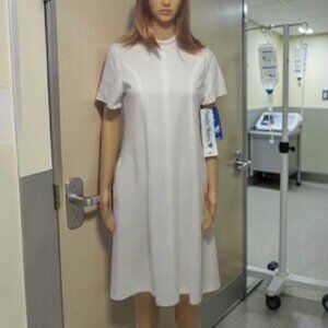 Vintage Nurse Uniform Dress 70s Nurse Mate Halloween Cosplay White Size  NOS